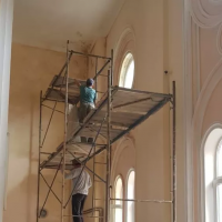 У синагозі Івано-Франківська перейшли до внутрішніх ремонтних робіт. ФОТО